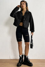 Snap Down Collared Jacket - Piña Colada