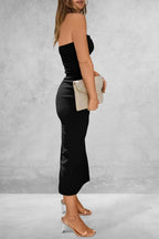 Slit Tube Midi Dress - Piña Colada