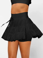 High Waist Skort with Pockets - Piña Colada