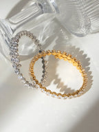 Stainless Steel Inlaid Zircon Bracelet - Piña Colada