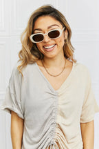Oval Full Rim Sunglasses - Piña Colada