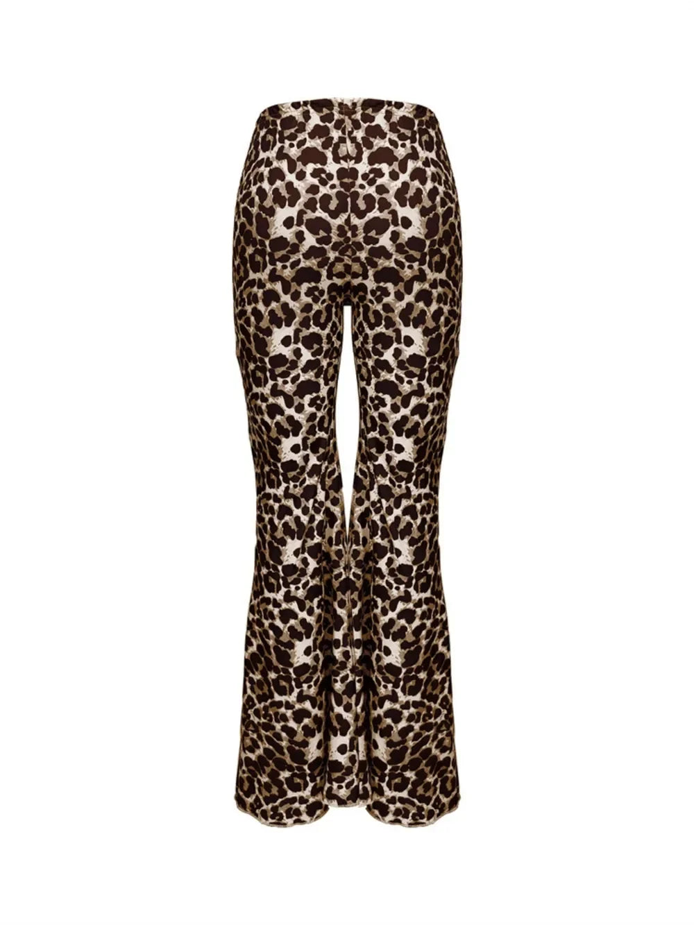 Leopard Flare Pants - Piña Colada