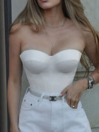 Sweetheart Neck Tube Top - Piña Colada