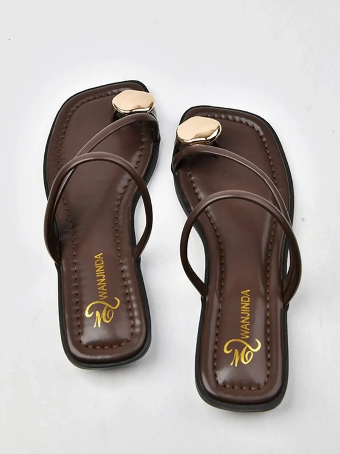 PU Leather Summer Sandals - Piña Colada