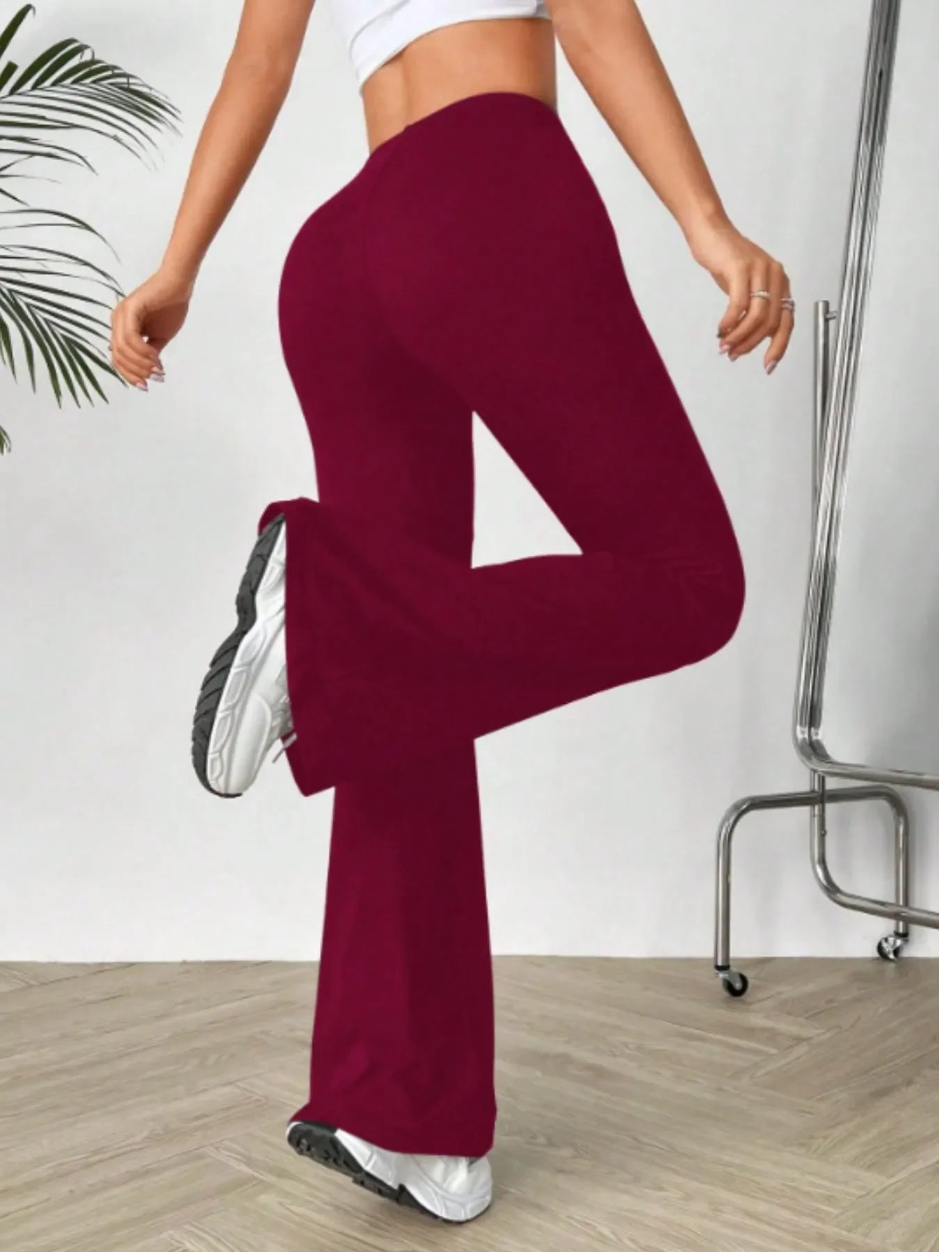 High Waisted Flare Pants - Piña Colada