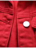 Full Size Button Down Raw Hem Sleeveless Denim Jacket Plus Size - Piña Colada