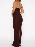 Cutout Sweetheart Neck Tube Maxi Dress - Piña Colada