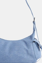 Fame Braided Accent Double Pocket Shoulder Bag - Piña Colada