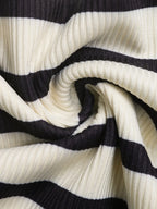Tied Front Striped Top and Shorts Set - Piña Colada