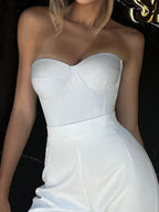 Sweetheart Neck Tube Top - Piña Colada