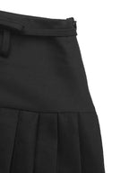 Tied Pleated Mini Skirt - Piña Colada