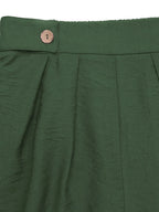 Pleated Detail Shorts with Pockets - Piña Colada