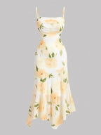 Floral Print Cami Dress - Piña Colada