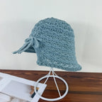 Crochet Bucket Hat with Drawstring - Piña Colada