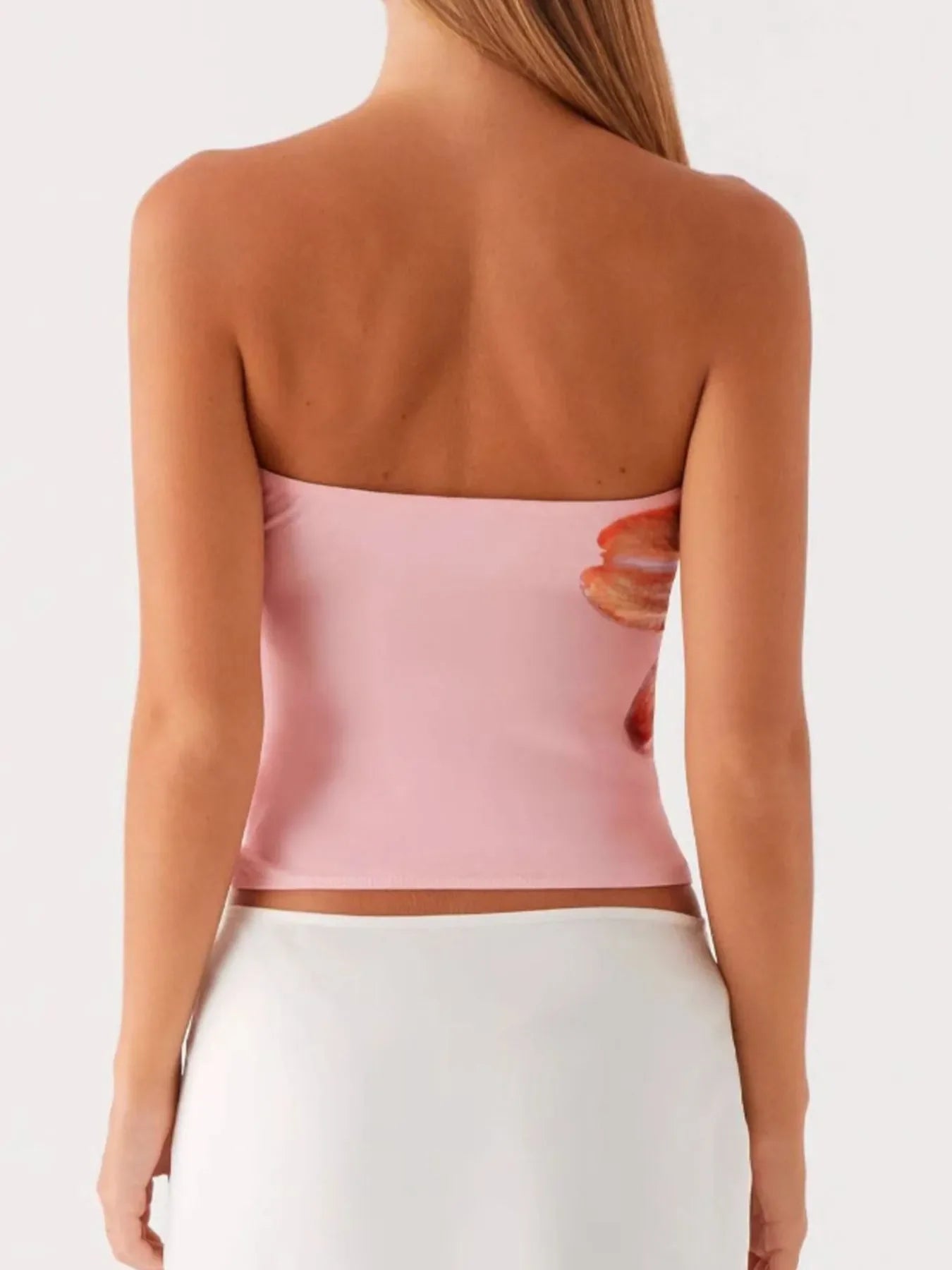 Flower Tube Top - Piña Colada