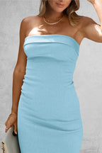 Slit Tube Midi Dress - Piña Colada