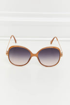 Metal-Plastic Hybrid Full Rim Sunglasses - Piña Colada