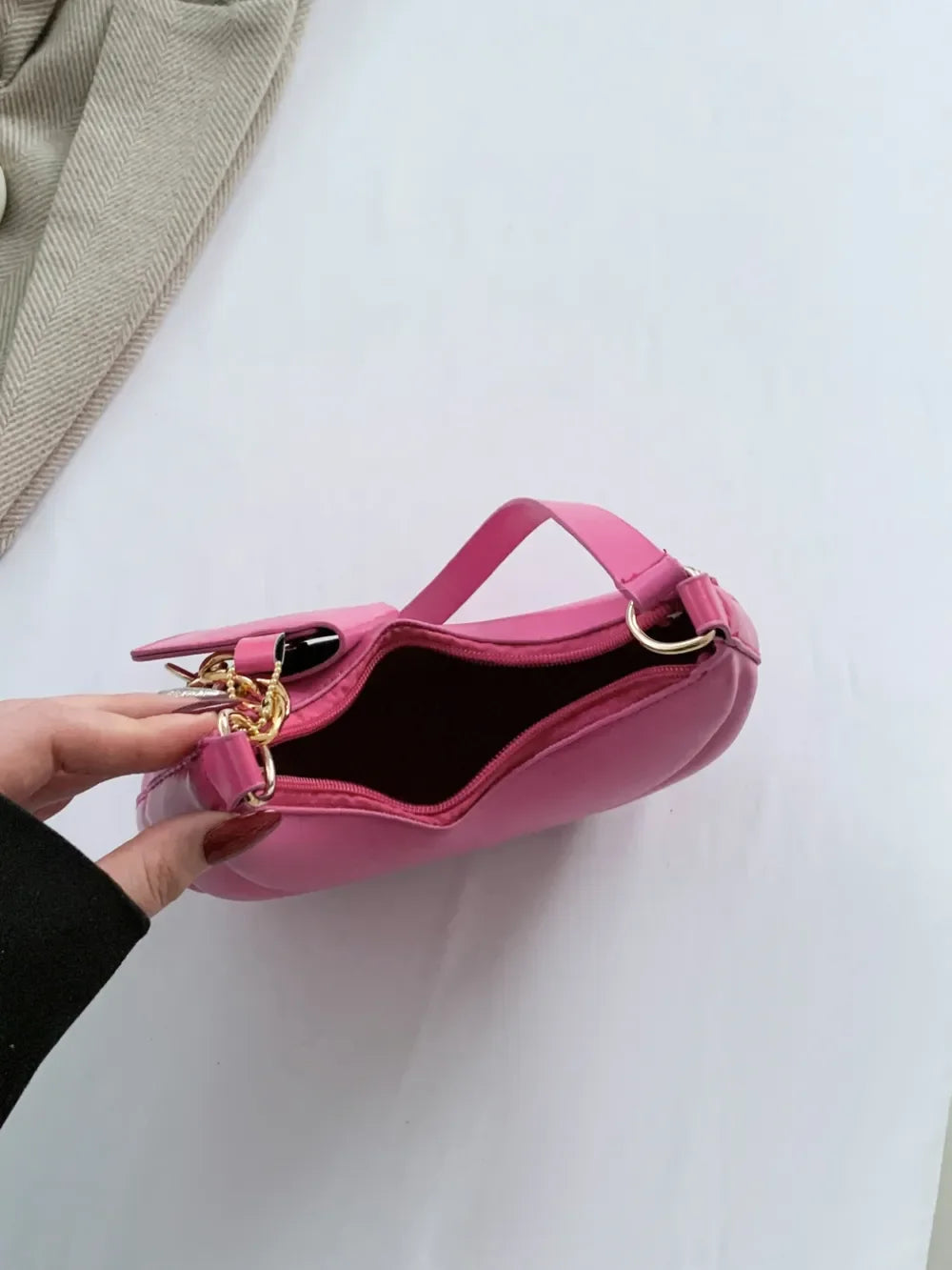 PU Leather Shoulder Bag with EarPods Bag - Piña Colada