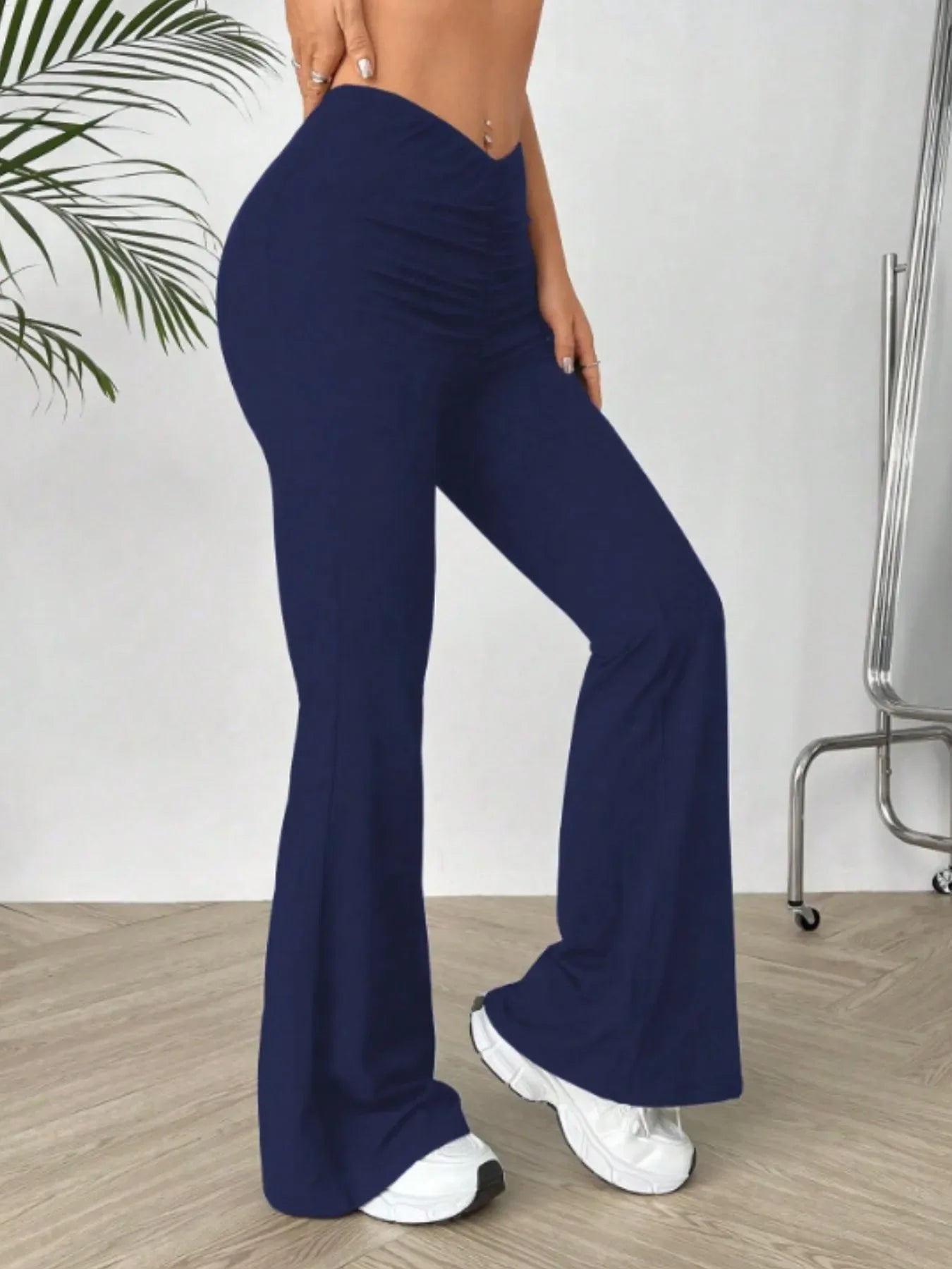 High Waisted Flare Pants - Piña Colada