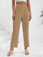 Ruched Long Pants - Piña Colada