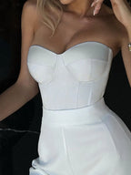 Sweetheart Neck Tube Top - Piña Colada