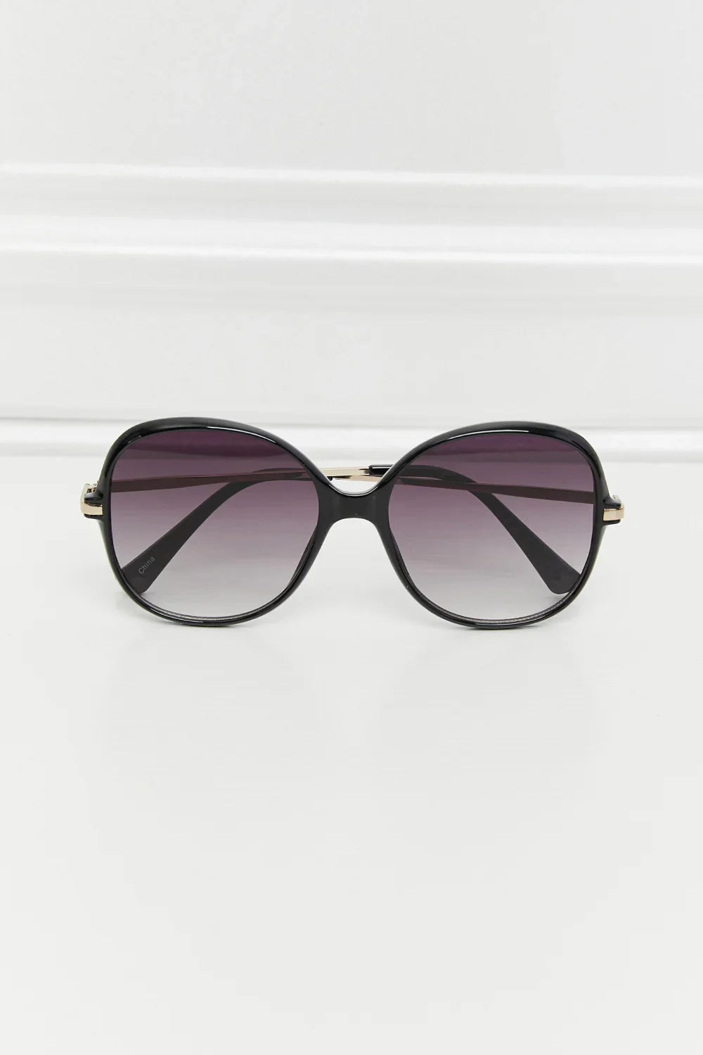 Metal-Plastic Hybrid Full Rim Sunglasses - Piña Colada