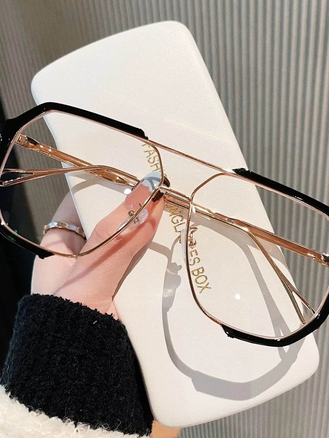 UV Protection Oversized Sunglasses - Piña Colada