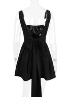 Backless Square Neck Mini Dress - Piña Colada
