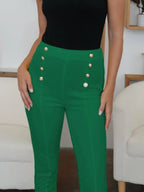FAM-FAM High Waist Skinny Pants - Piña Colada
