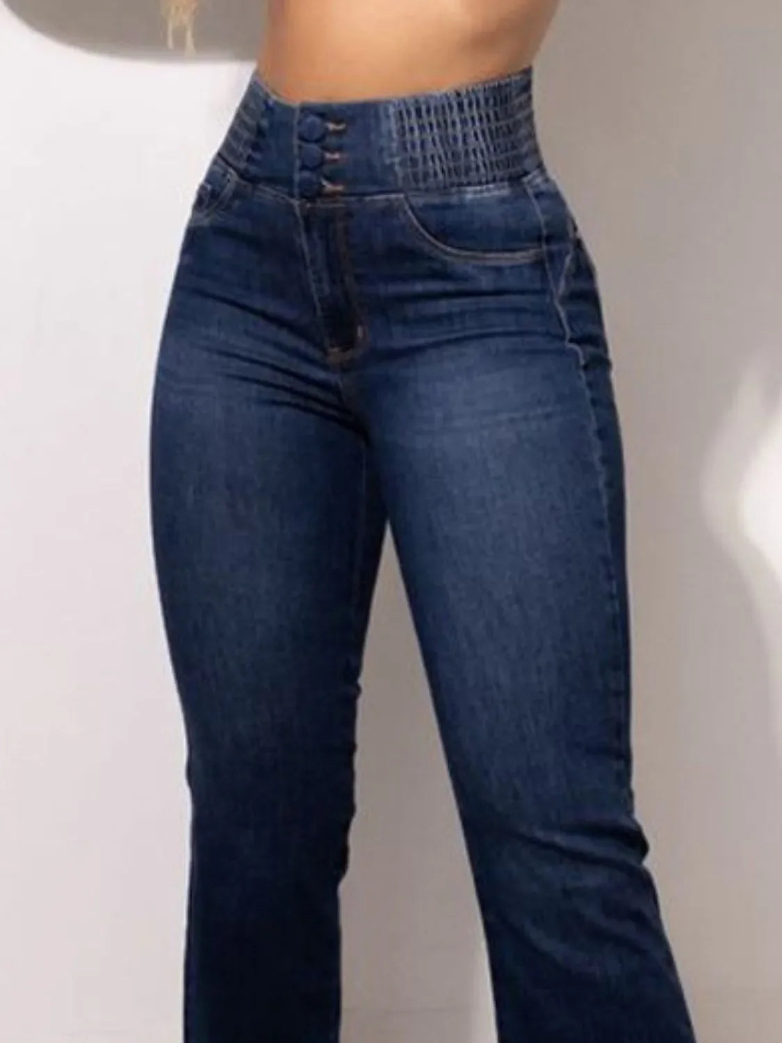 High Rise Bootcut Jeans - Piña Colada