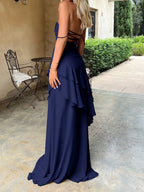 Sweetheart Neck Ruffled Maxi Cami Dress - Piña Colada