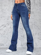 High Rise Jeans with Pockets - Piña Colada