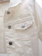 Full Size Cropped Denim Jacket Plus Size - Piña Colada