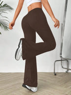 High Waisted Flare Pants - Piña Colada