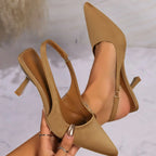 Point Toe Stiletto Pumps - Piña Colada