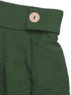 Pleated Detail Shorts with Pockets - Piña Colada