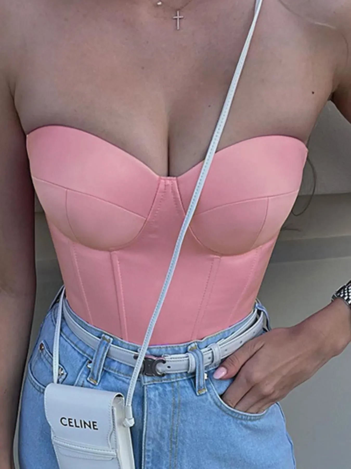 Sweetheart Neck Tube Top - Piña Colada