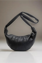 Zenana Vegan Leather Croissant Crossbody Bag - Piña Colada