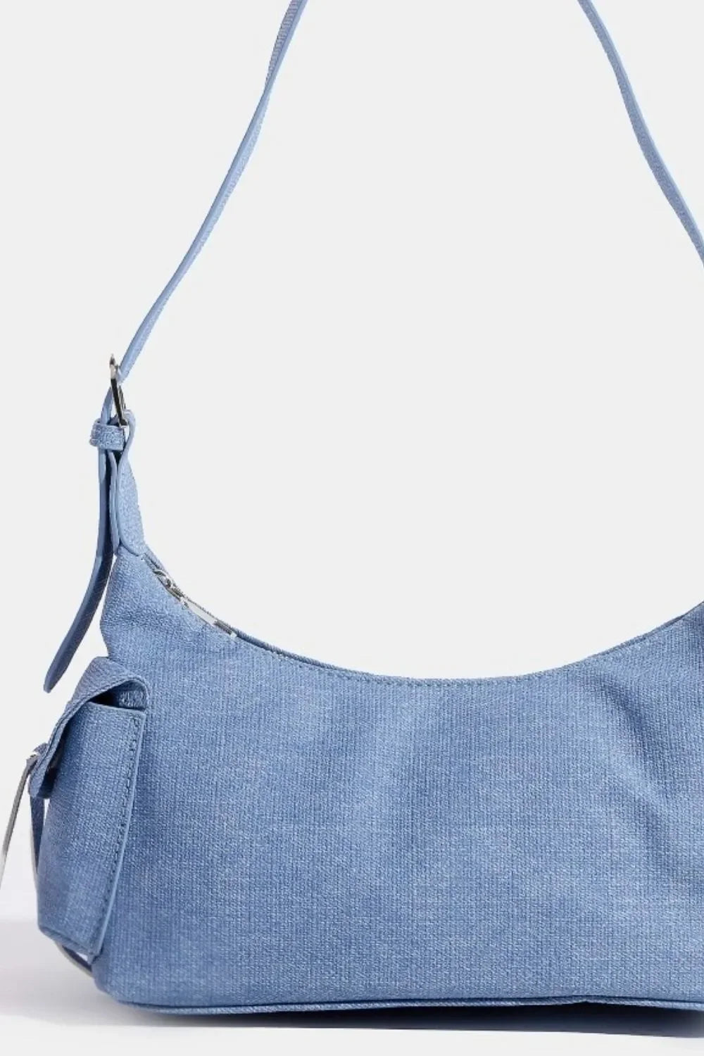 Fame Braided Accent Double Pocket Shoulder Bag - Piña Colada
