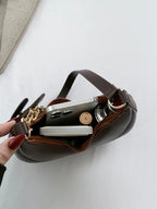 PU Leather Shoulder Bag with EarPods Bag - Piña Colada