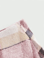 Pleated Plaid Mini Skirt - Piña Colada