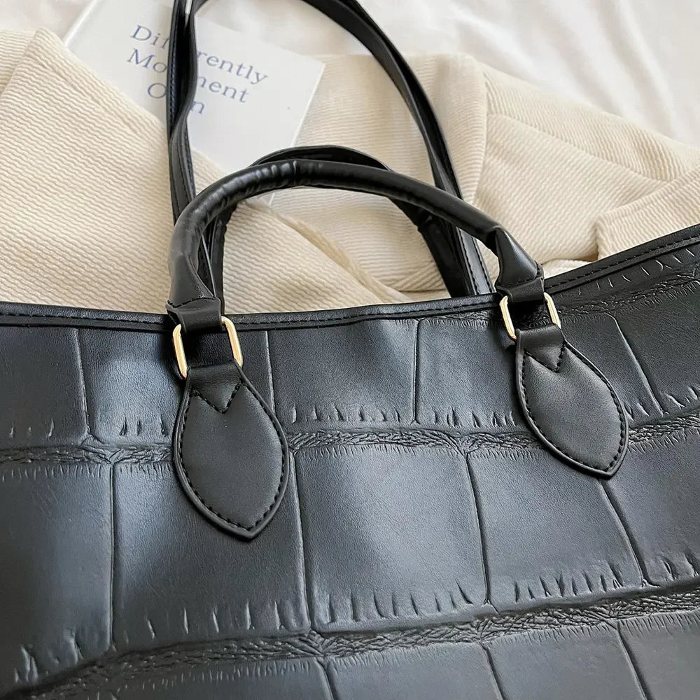 PU Leather Tote Bag - Piña Colada