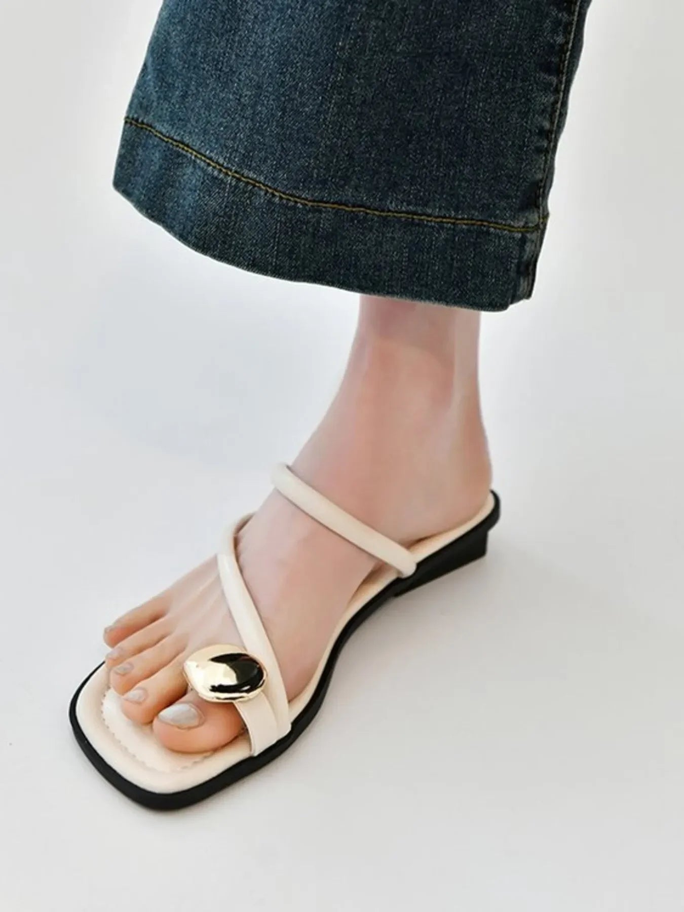 PU Leather Summer Sandals - Piña Colada