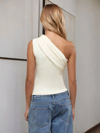 One-Shoulder Tank Top - Piña Colada
