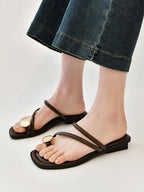 PU Leather Summer Sandals - Piña Colada