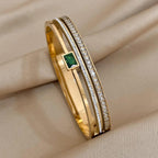 Stainless Steel Cuff Bracelet Color - Piña Colada