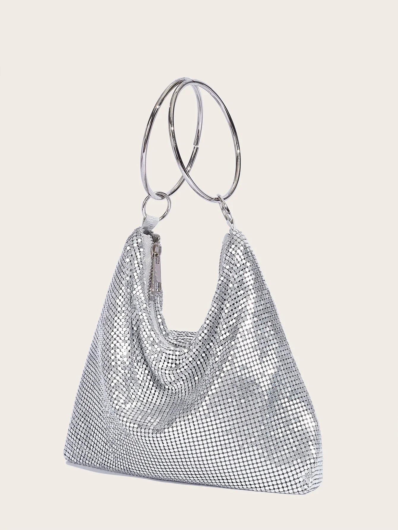 Sequin Casual Nylon Tote - Piña Colada