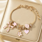 Gold Rhinestone Butterfly - Piña Colada