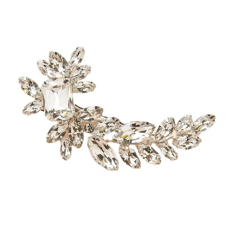 Leaf Rhinestone Hairpin - Piña Colada