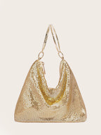 Sequin Casual Nylon Tote - Piña Colada